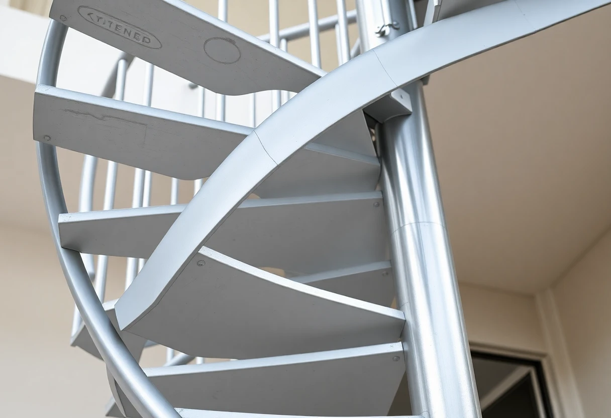 Aluminum Spiral Staircase Outdoor – Detail