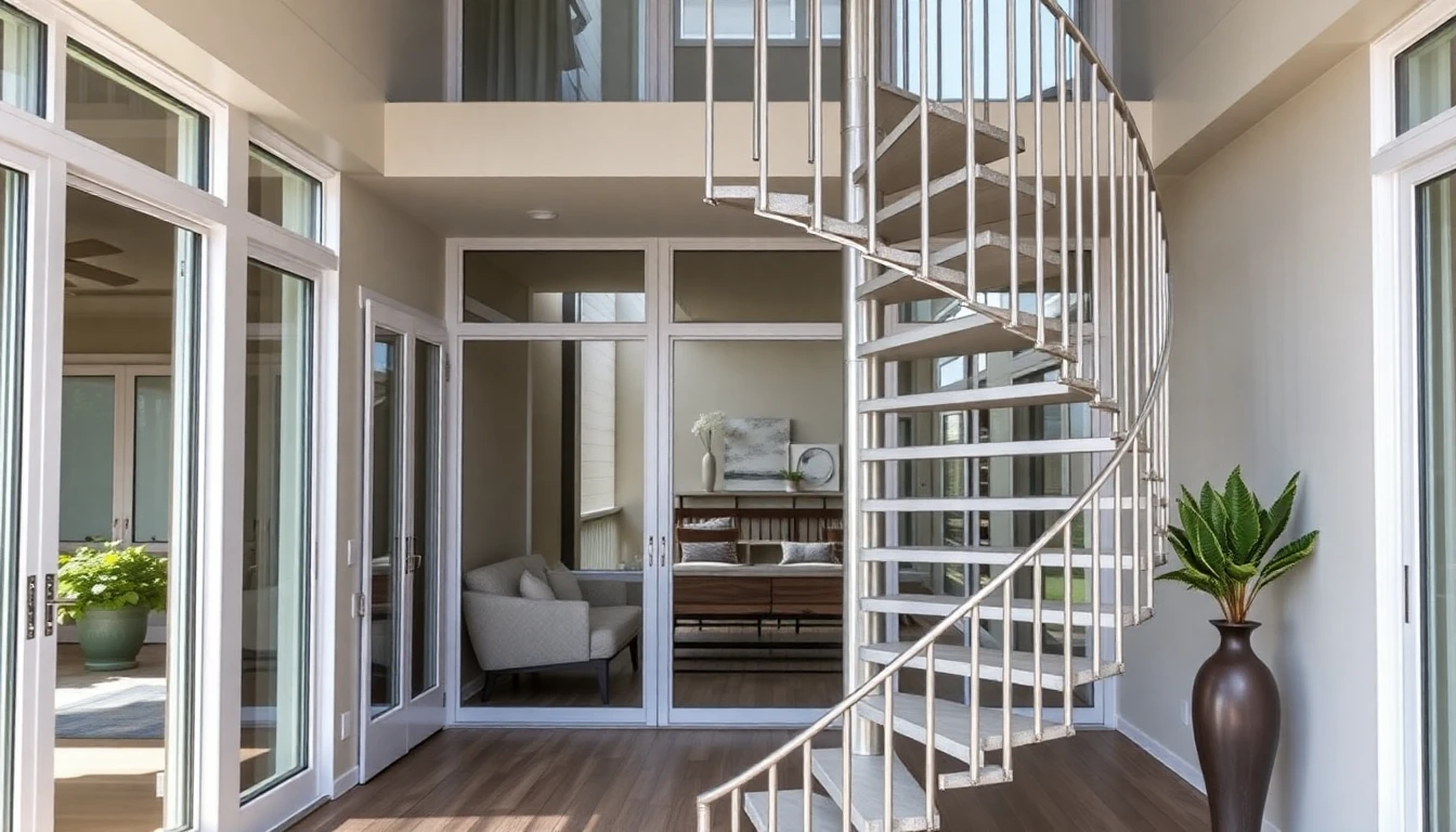 Aluminum Spiral Staircase Outdoor – Residential