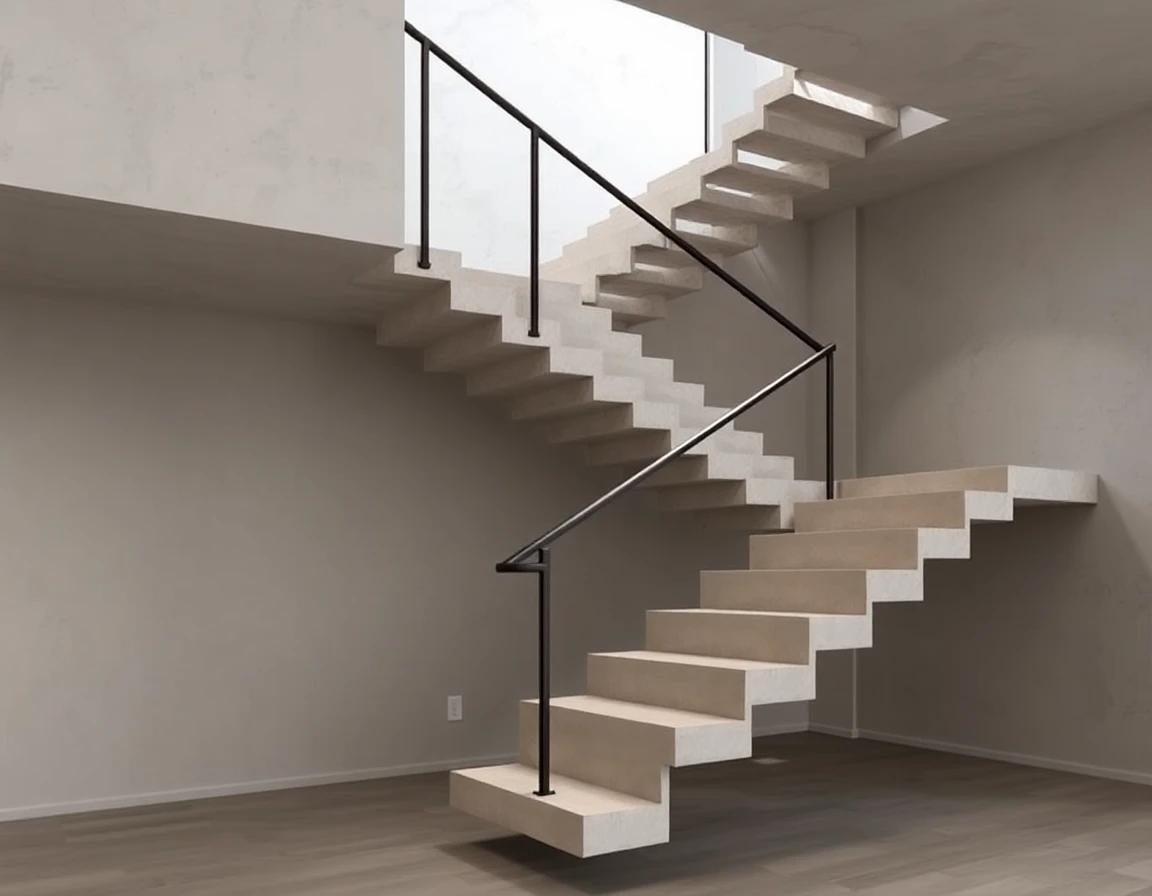 Concrete Floating Stairs Cost – Variant