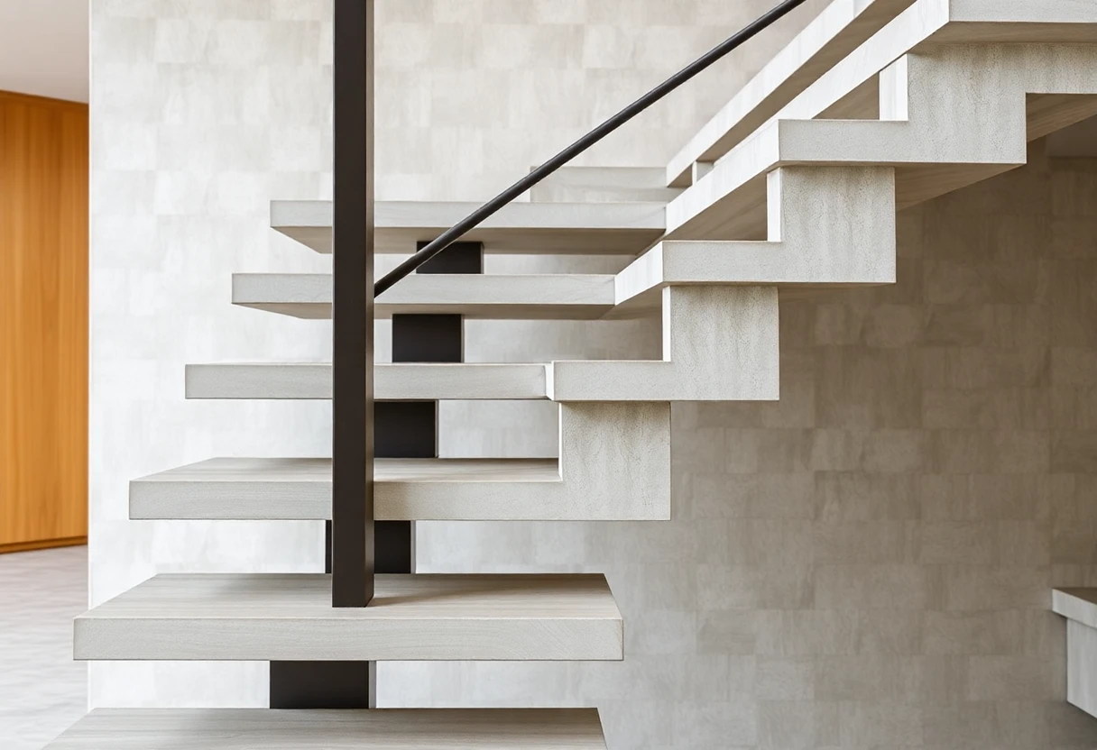 Concrete Floating Stairs Design – Detail