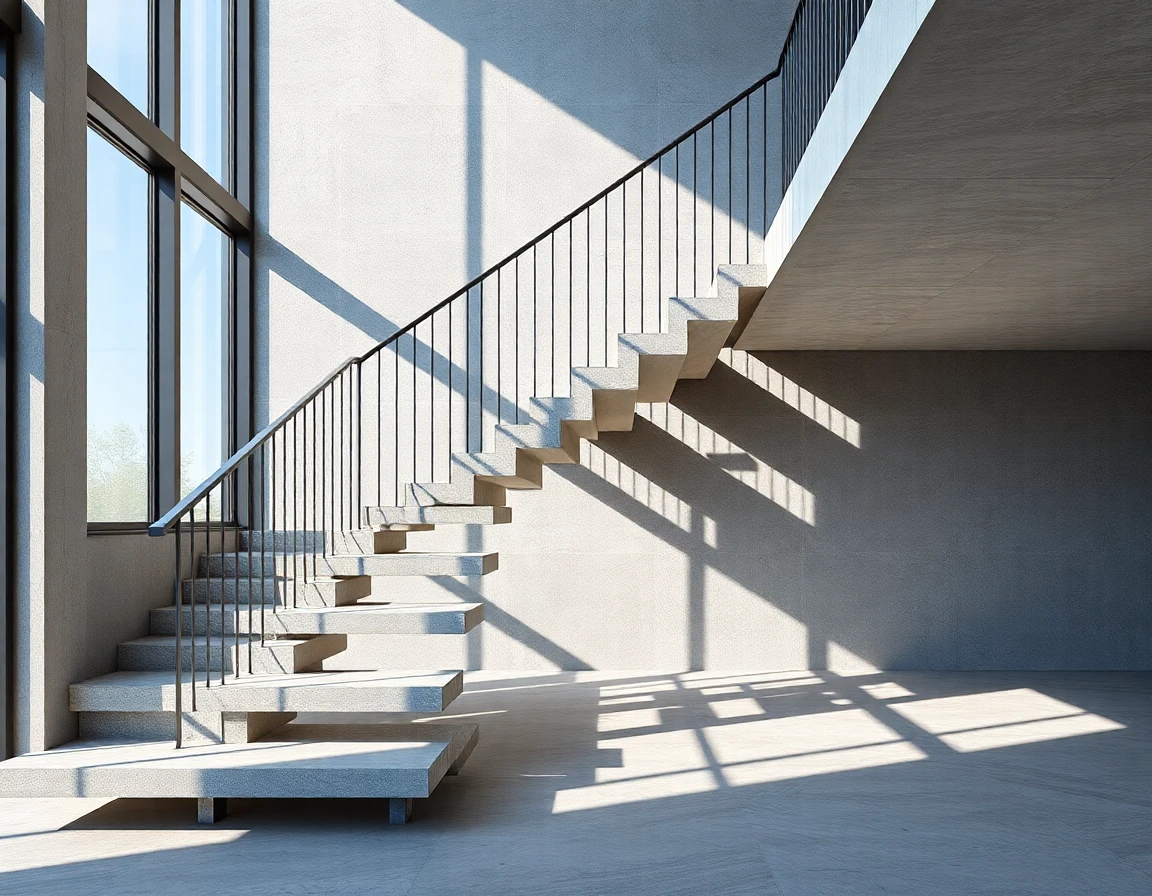 Concrete Floating Stairs Design – Variant