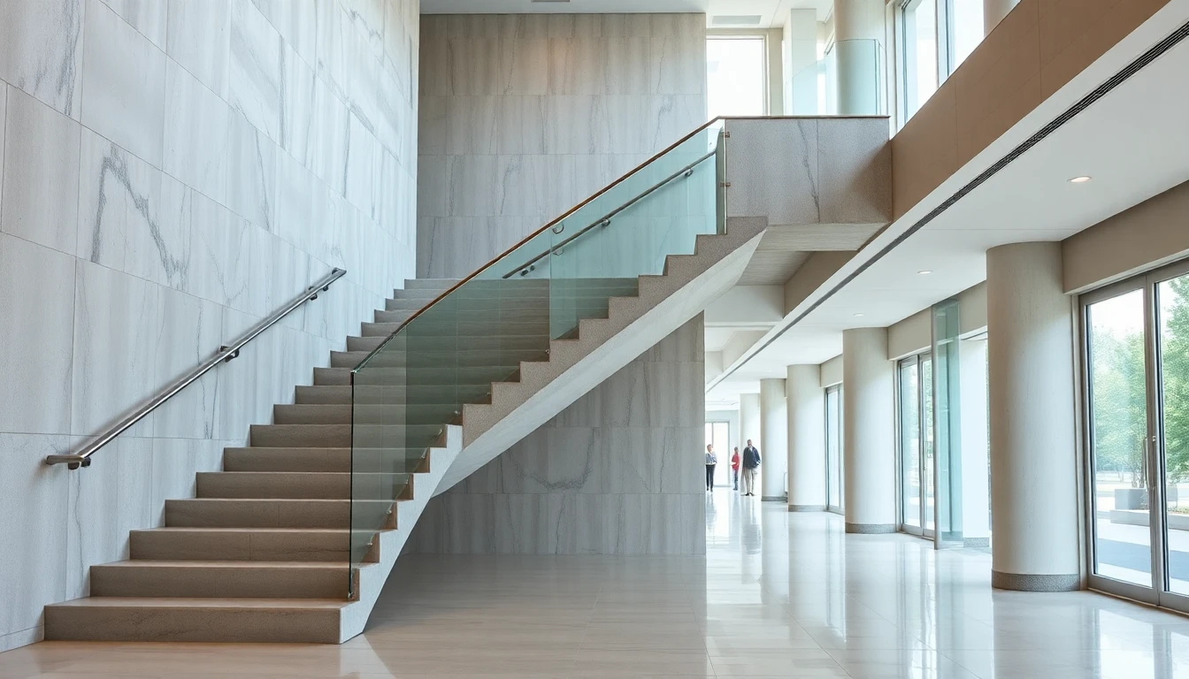 Concrete Floating Stairs – Commercial