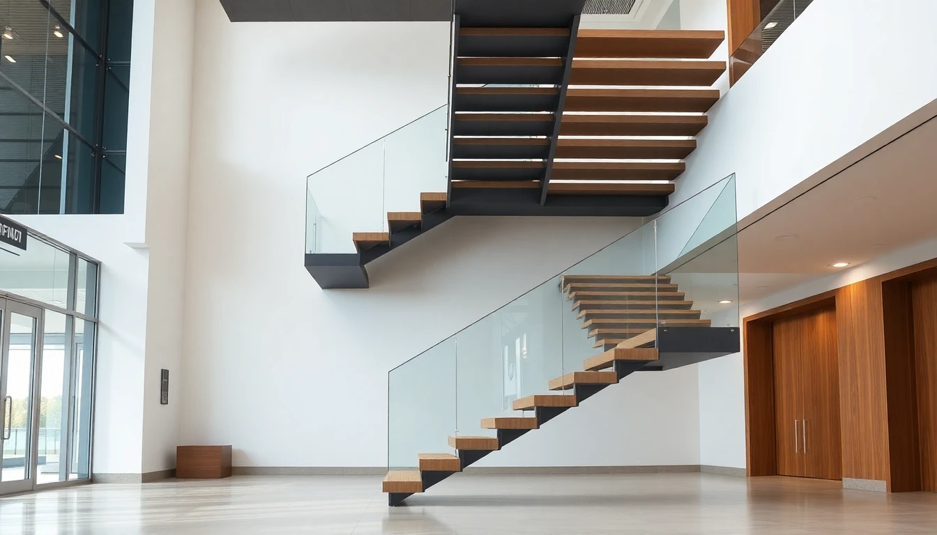 Contemporary Floating Stairs – Commercial