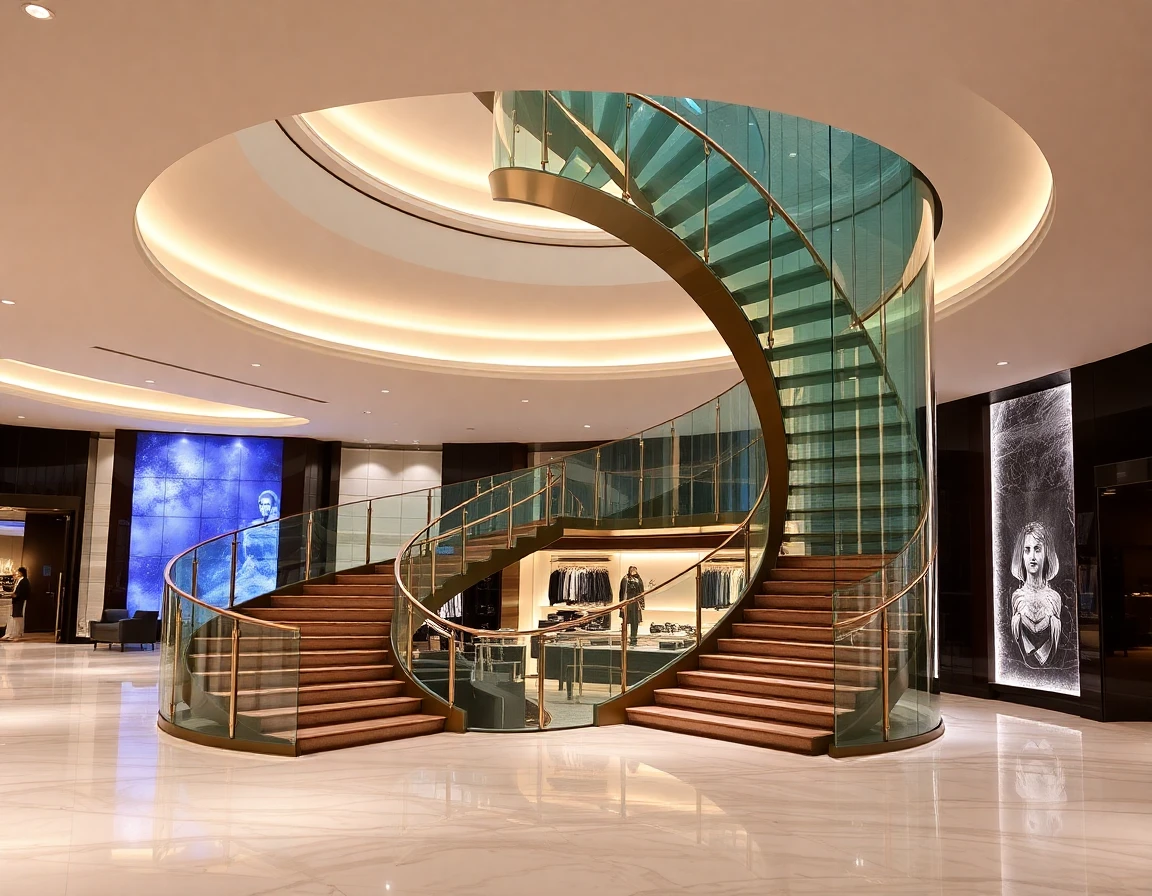 Curved & Helical Staircase – Commercial