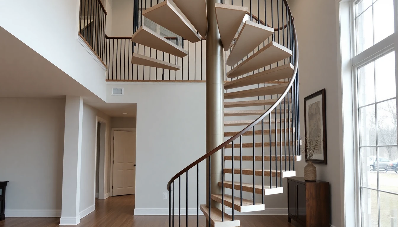 Custom Built Spiral Staircase – Residential