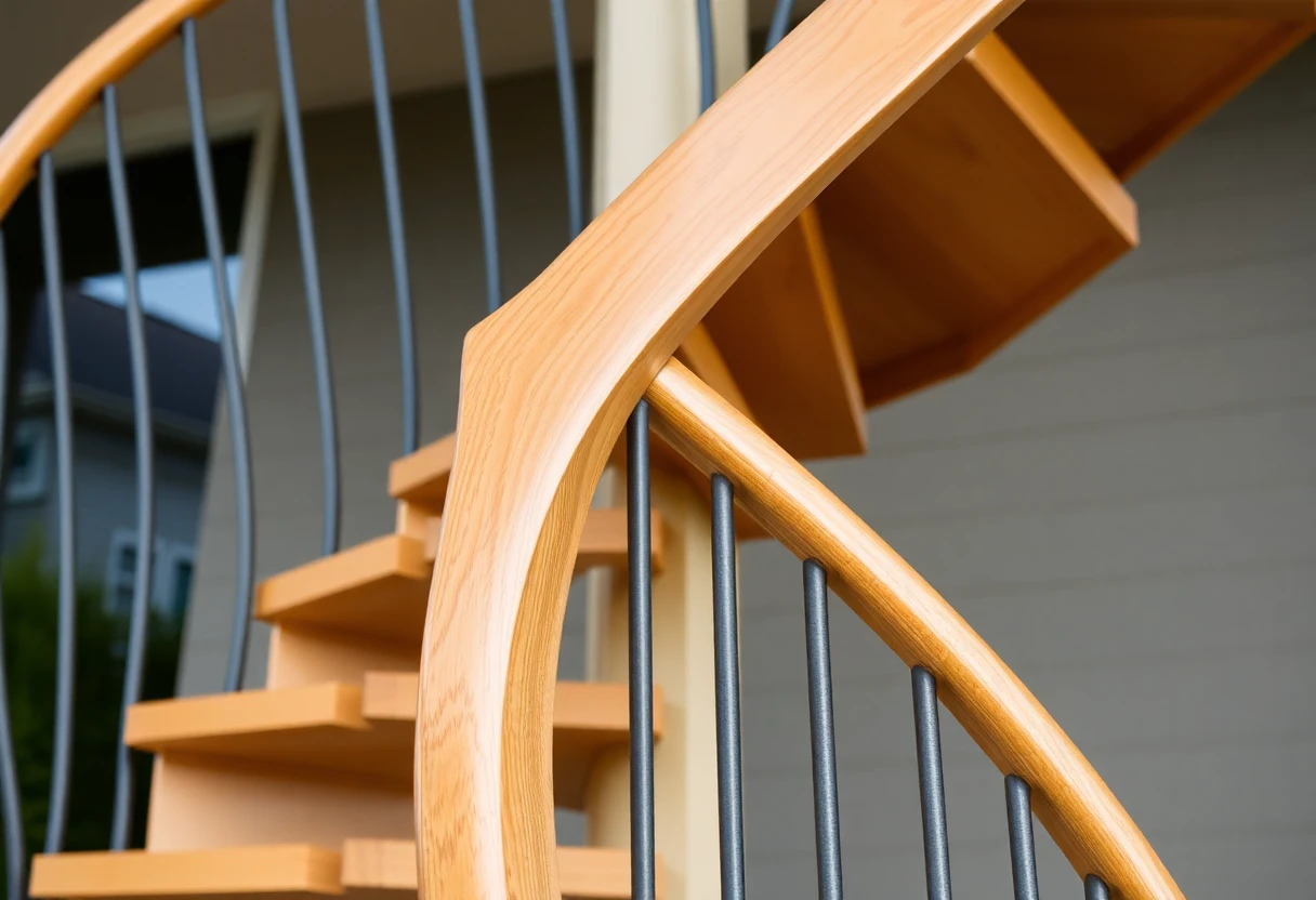 Custom Exterior Spiral Staircase – Detail