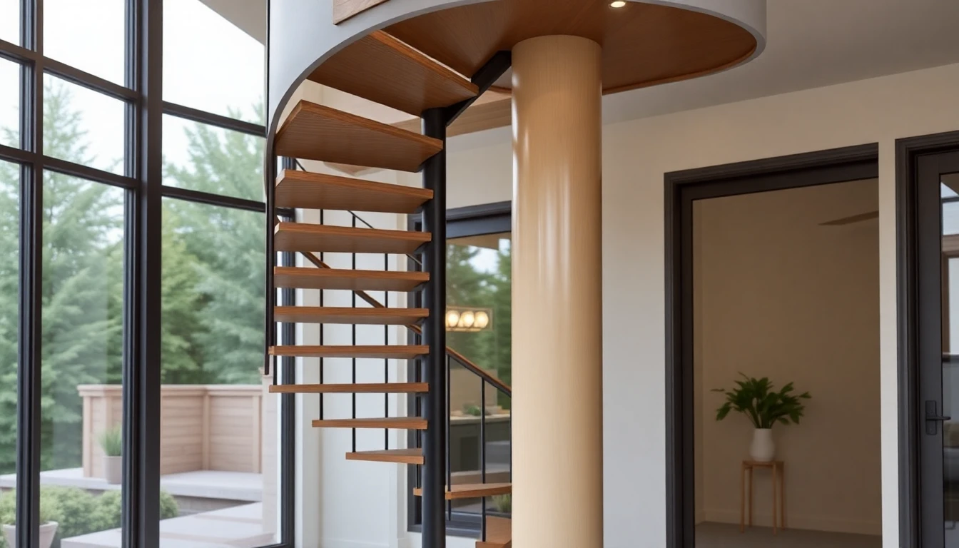 Custom Exterior Spiral Staircase – Residential