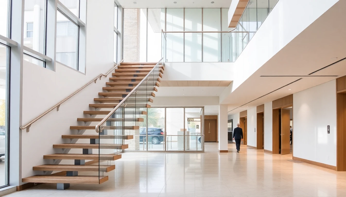 Custom Floating Stairs – Commercial
