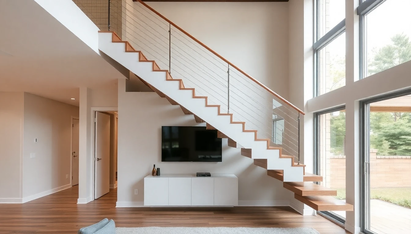 Custom Floating Stairs – Residential