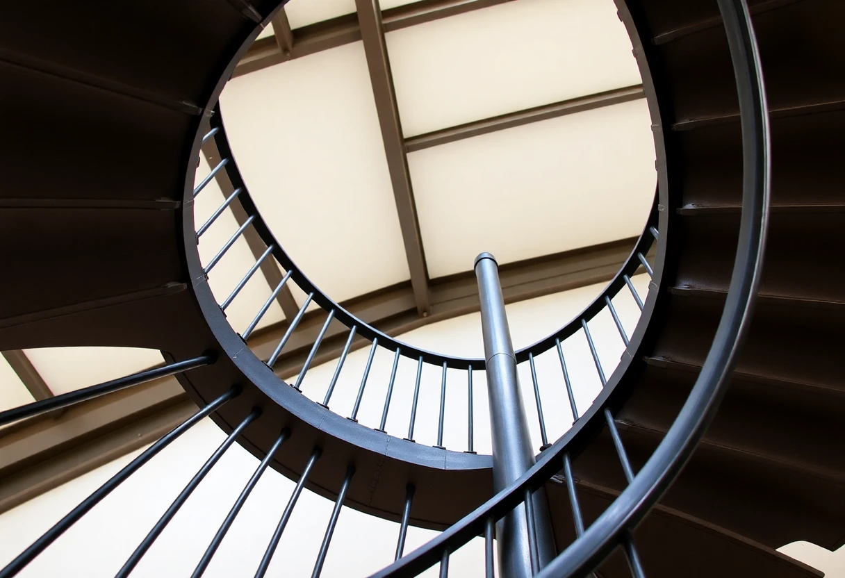 Custom Iron Spiral Staircases – Detail