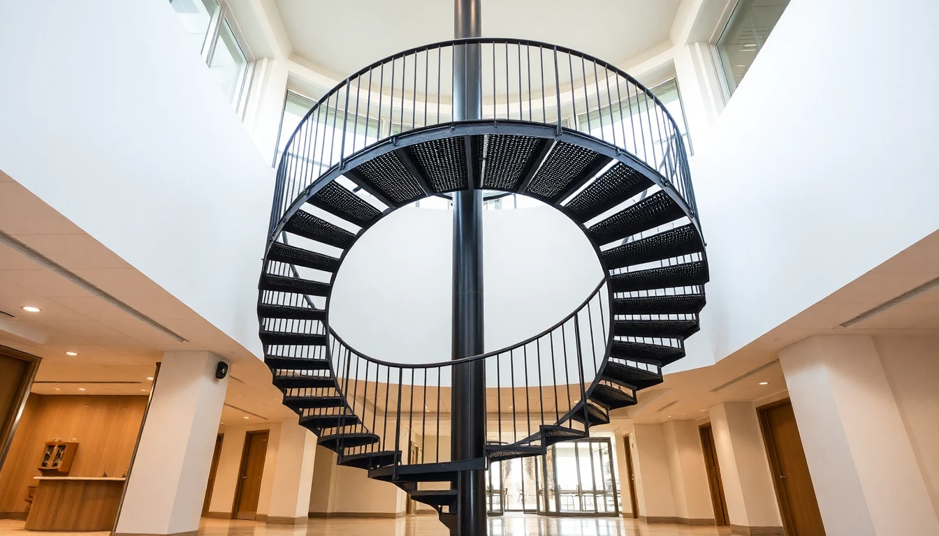 Custom Iron Spiral Staircases – Commercial