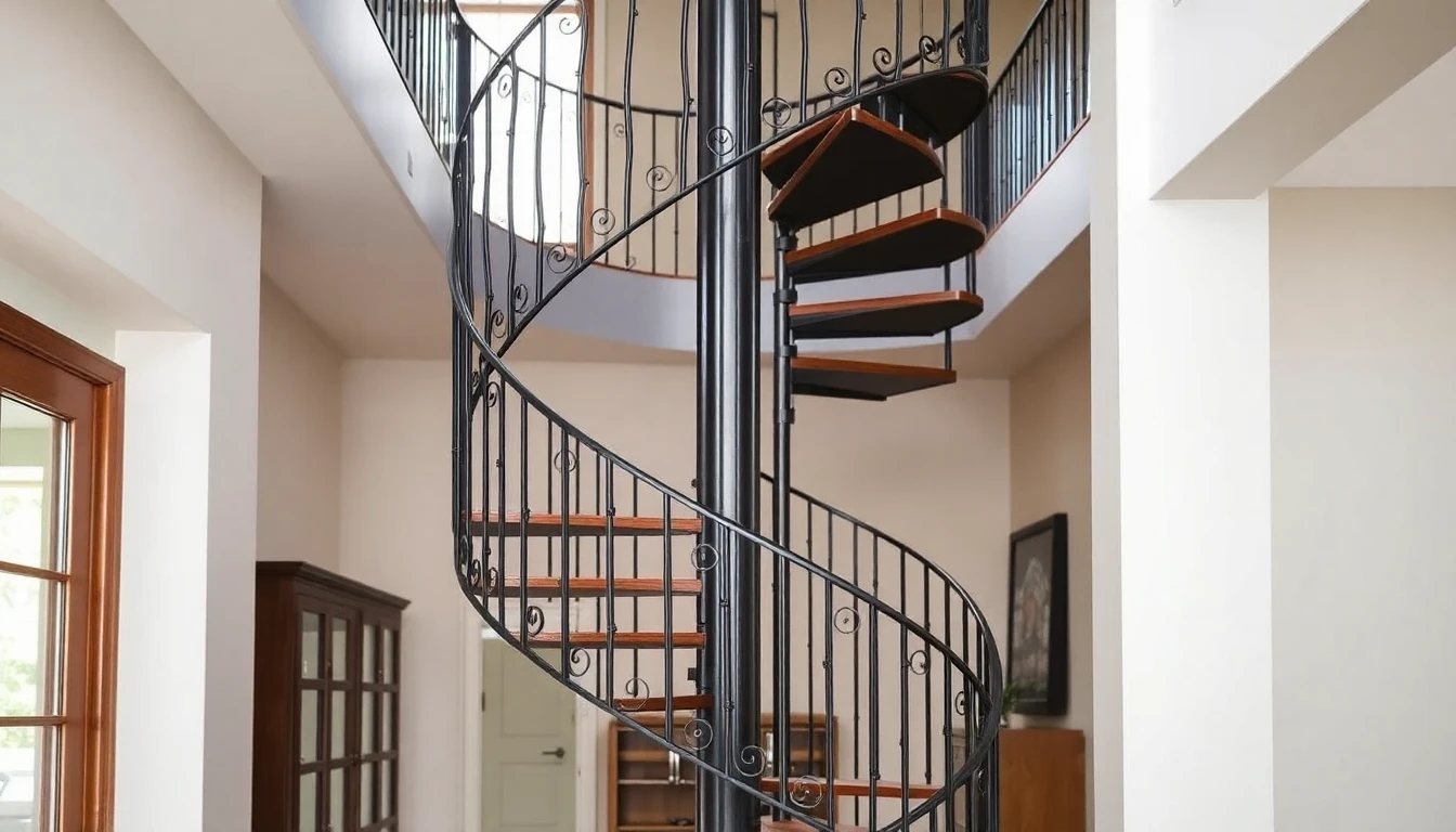 Custom Iron Spiral Staircases – Residential