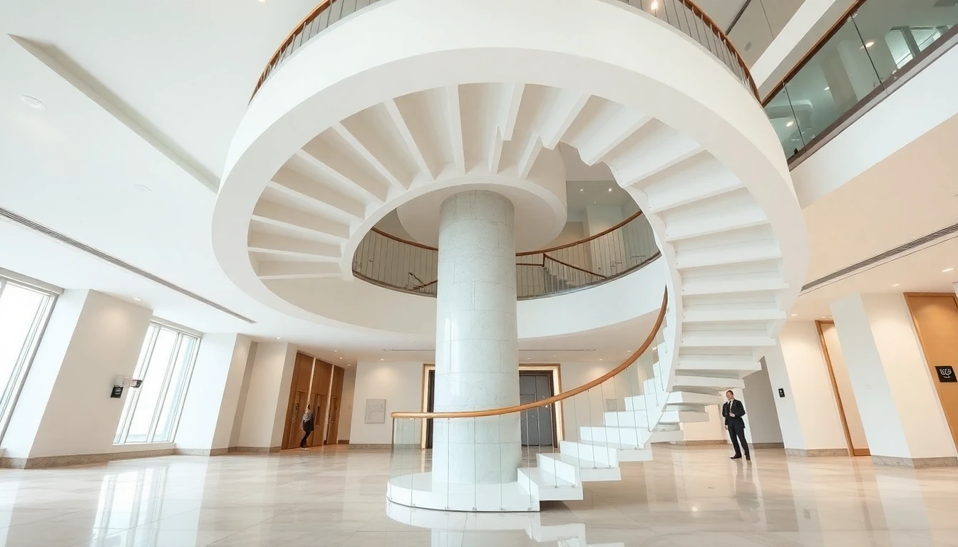 Custom Made Spiral Staircase – Commercial