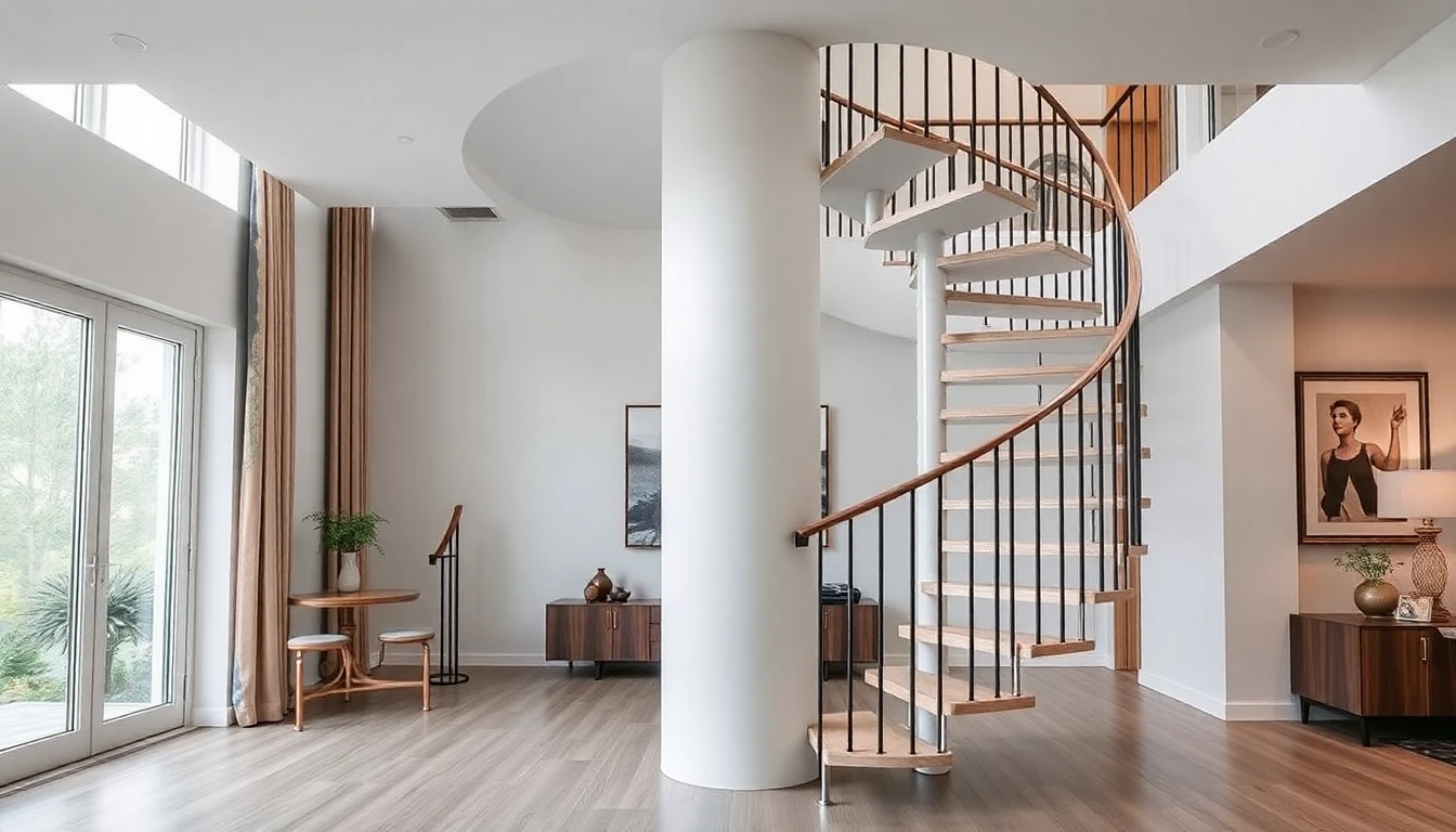 Custom Made Spiral Staircase – Residential