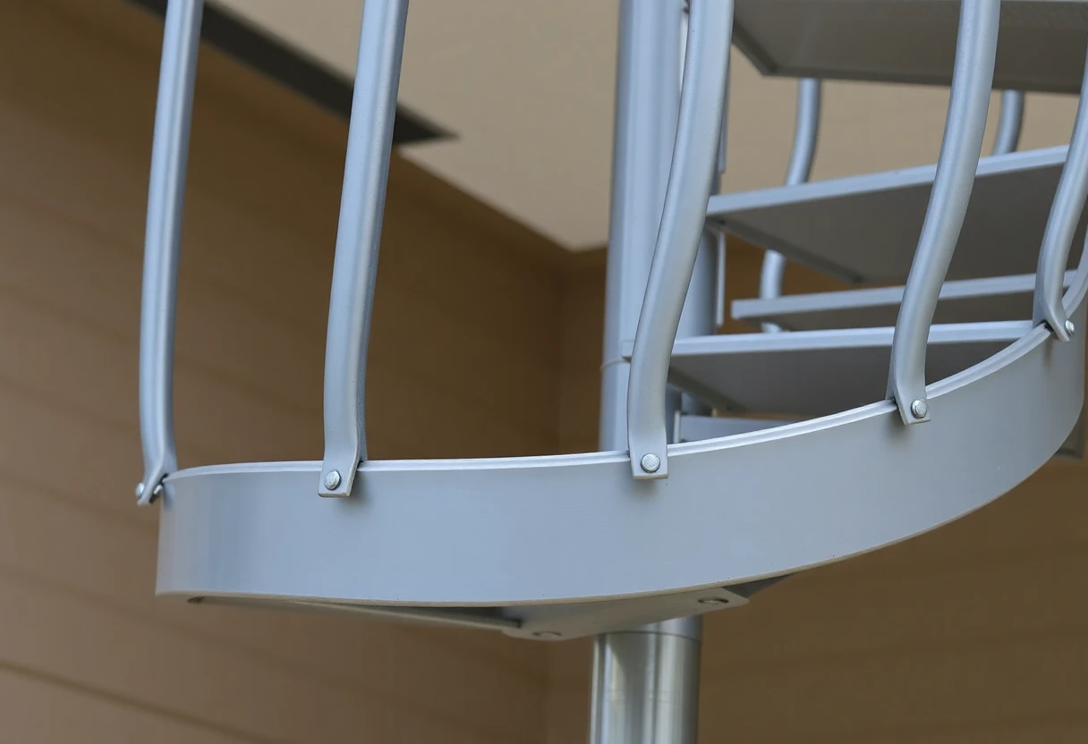 Custom Metal Outdoor Spiral Staircases – Detail