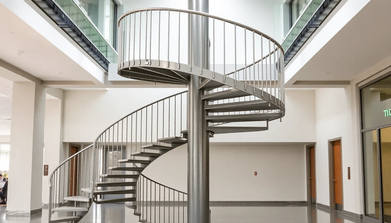 Custom Metal Outdoor Spiral Staircases – Commercial
