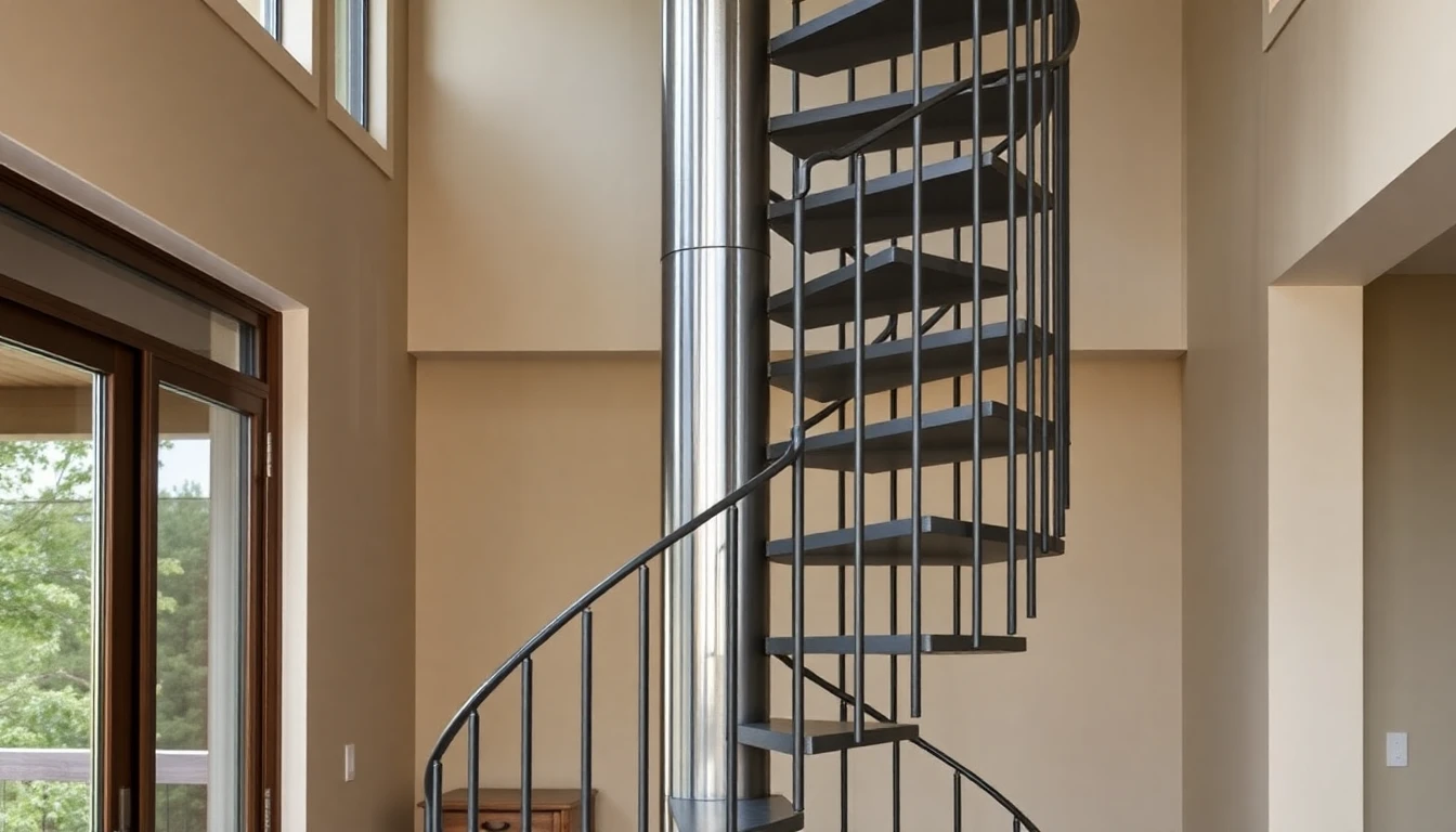 Custom Metal Outdoor Spiral Staircases – Residential