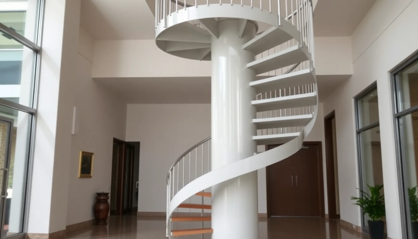 Custom Outdoor Spiral Staircase – Commercial