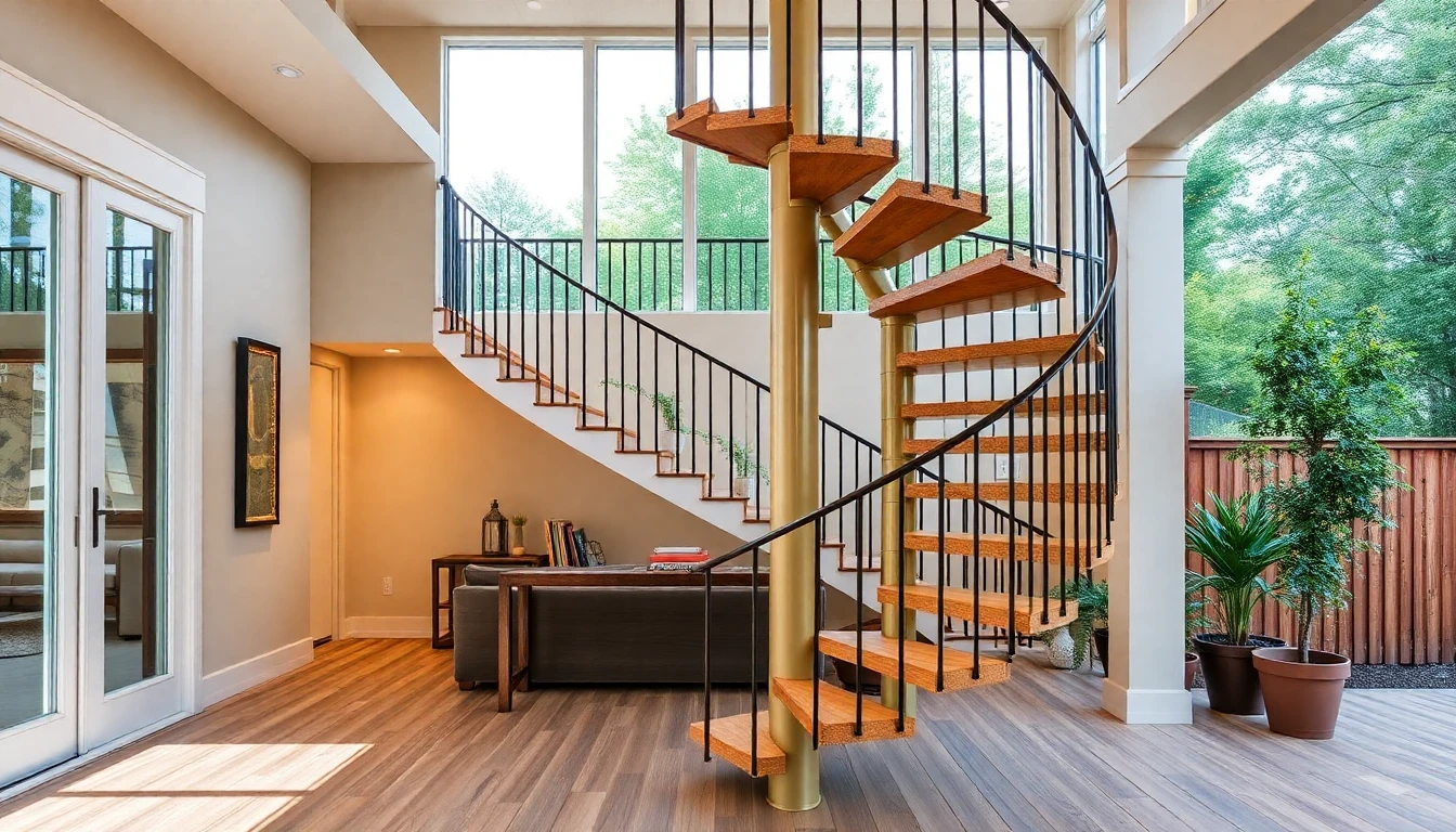Custom Outdoor Spiral Staircase – Residential