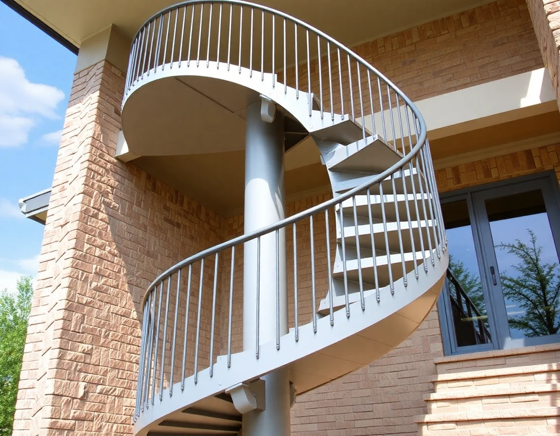 Custom Outdoor Spiral Staircase – Variant