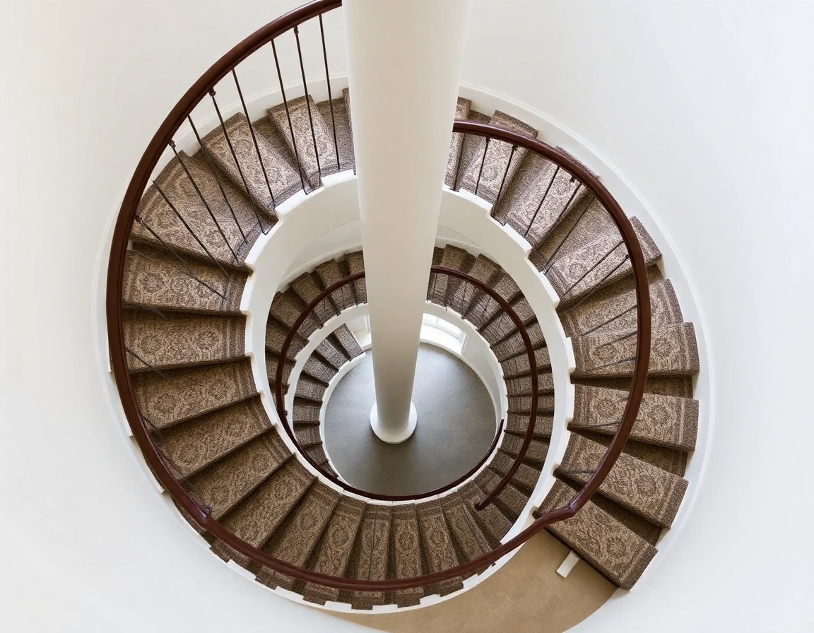 Custom RUG Treads FOR Spiral Staircase – Variant