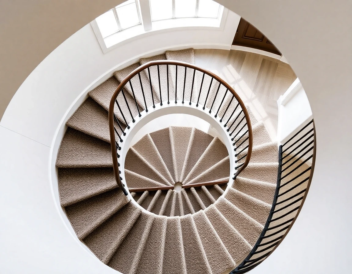 Custom RUG Treads FOR Spiral Staircase Wedge Shaped – Variant