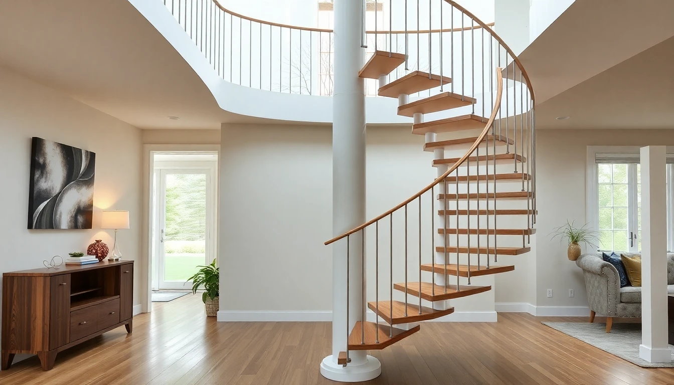 Custom Spiral Staircase Boston – Residential