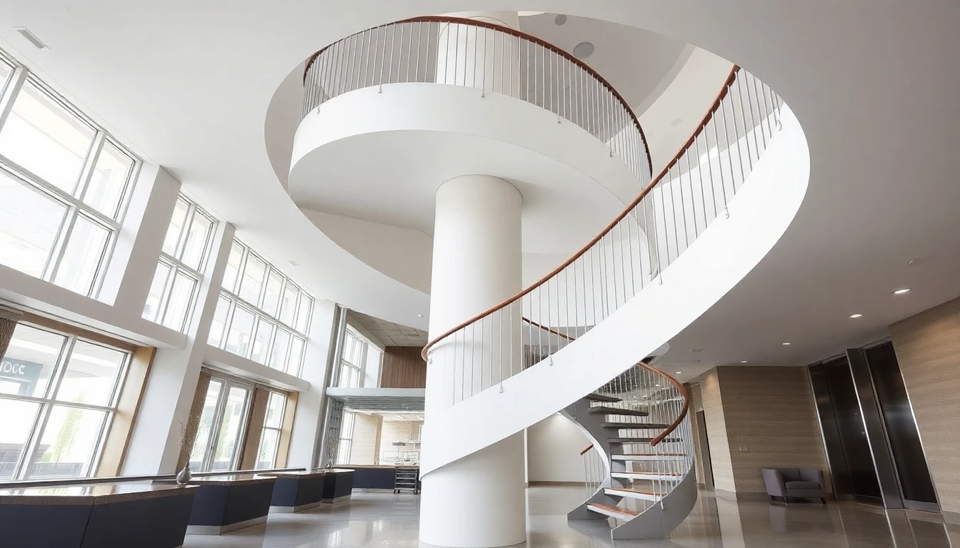 Custom Spiral Staircase – Commercial
