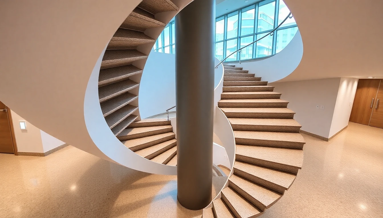 Custom Spiral Staircase Treads – Commercial