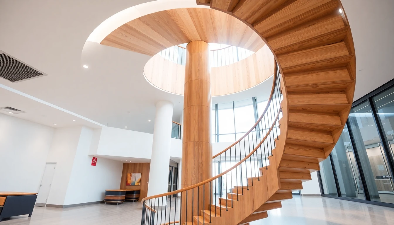 Custom Wooden Spiral Staircase Cost – Commercial