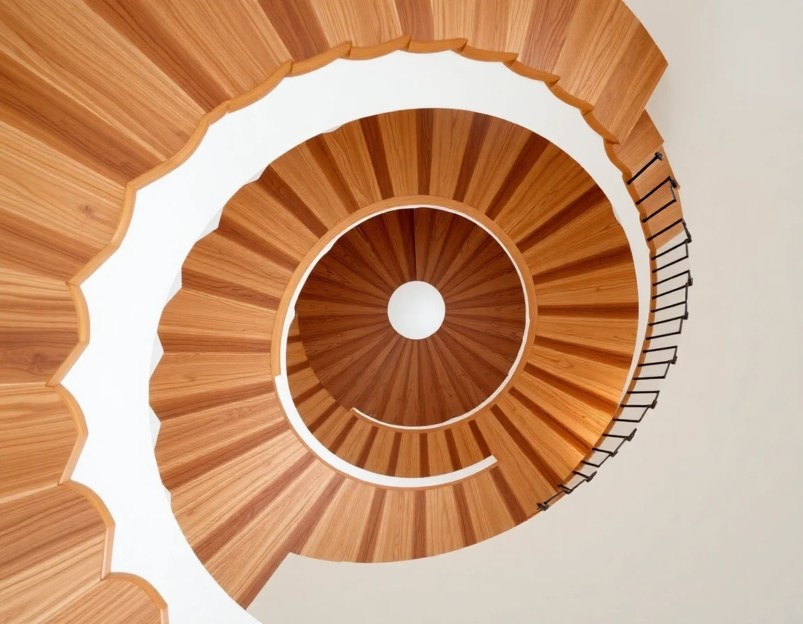 Custom Wooden Spiral Staircase Cost – Variant