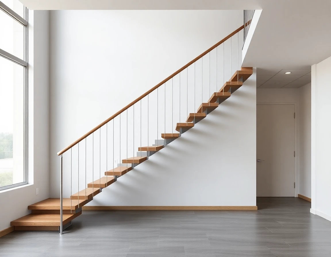 Double Stringer Floating Stairs – Variant
