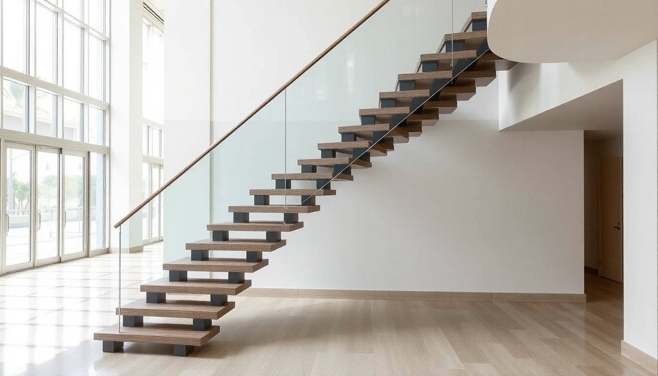 Exterior Floating Stairs – Commercial