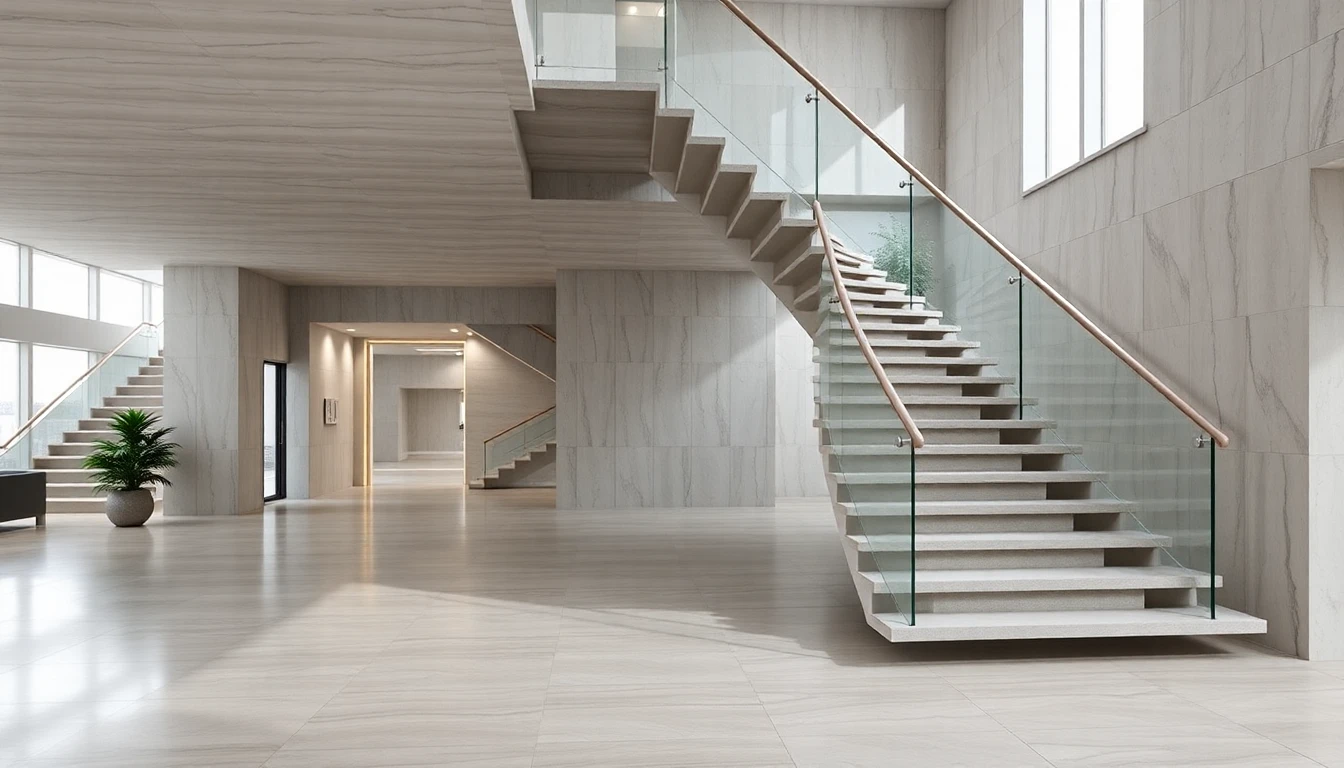 Floating Stairs Concrete – Commercial