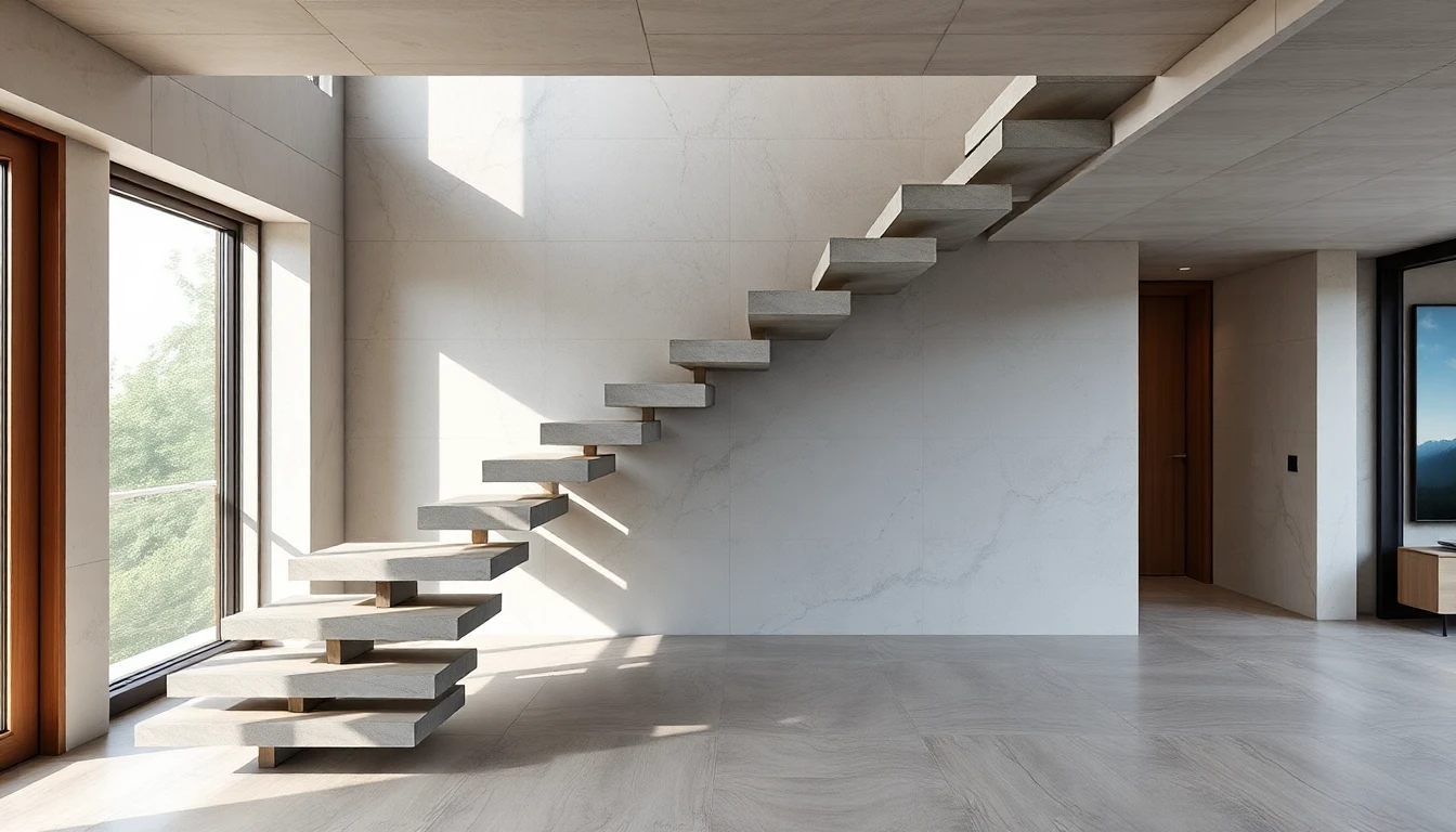 Floating Stairs Concrete – Residential