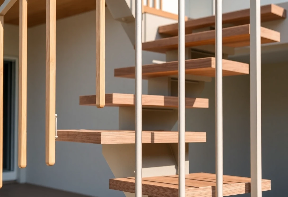 Floating Stairs Outdoor – Detail