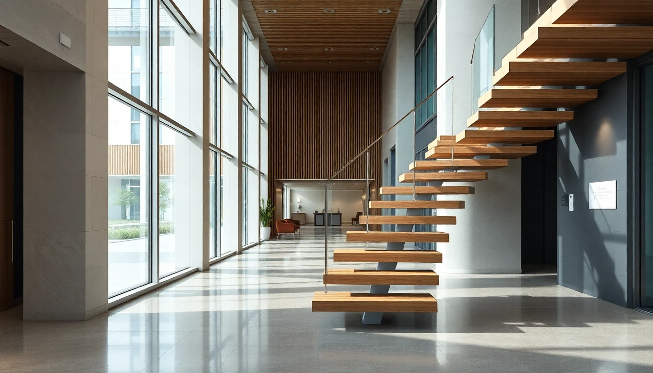 Floating Stairs Outdoor – Commercial