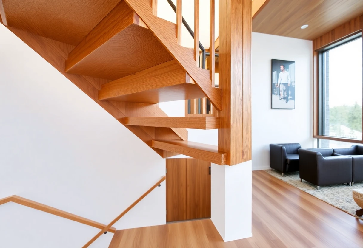 Floating Stairs Wood – Detail