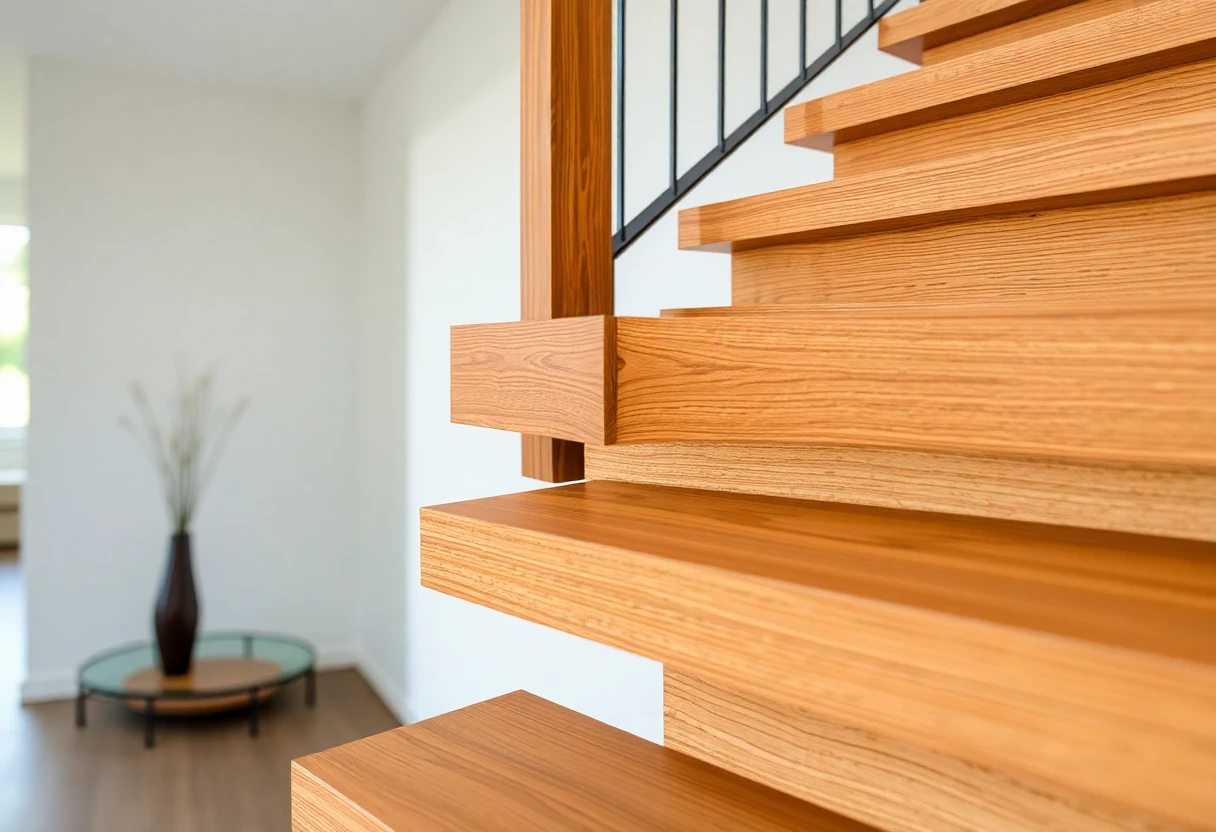 Floating Wood Stairs – Detail