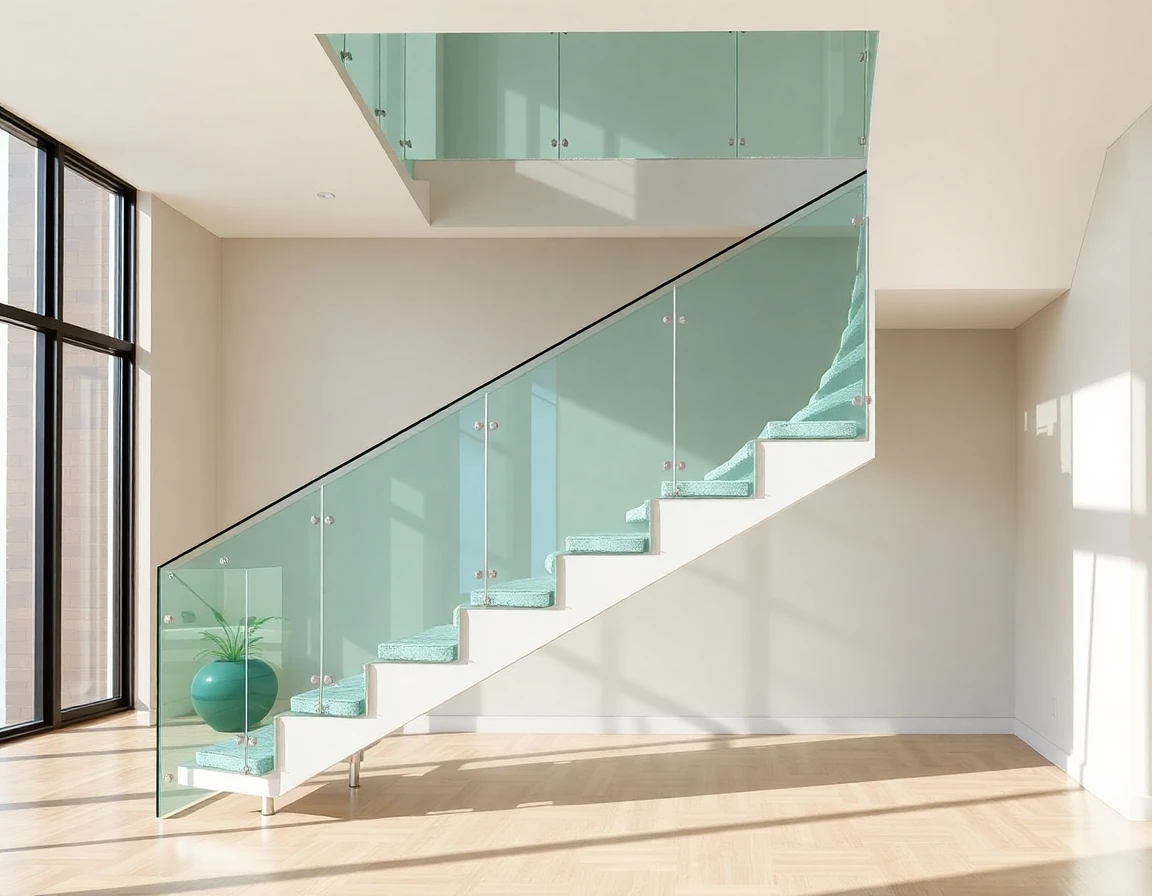 Glass Floating Stairs – Variant
