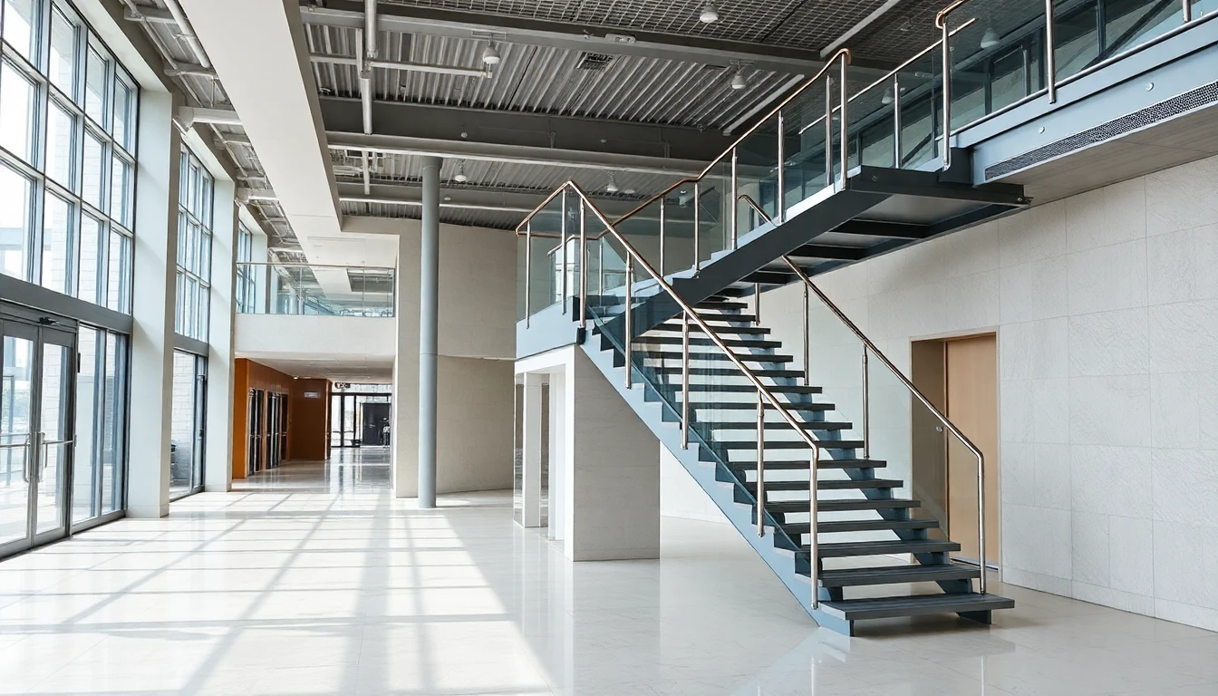 Metal Floating Stairs – Commercial