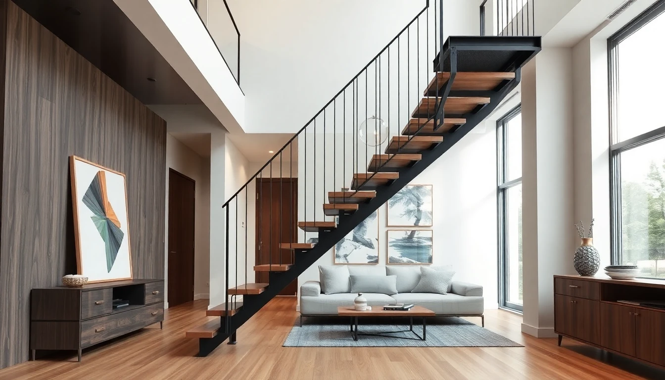Metal Floating Stairs – Residential