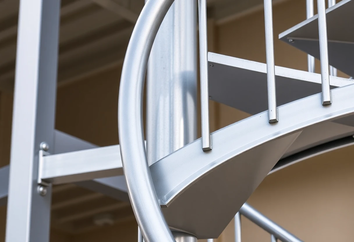 Metal Outdoor Spiral Staircase – Detail