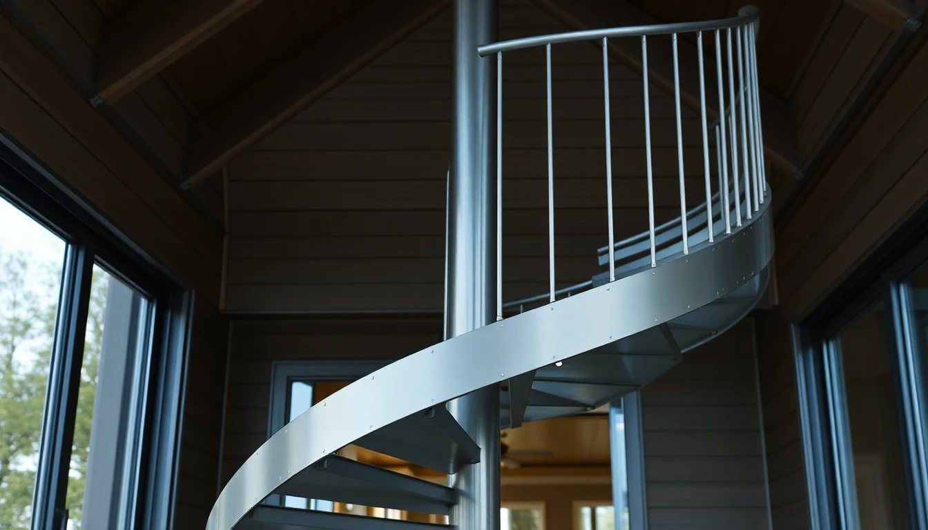 Metal Outdoor Spiral Staircase – Residential