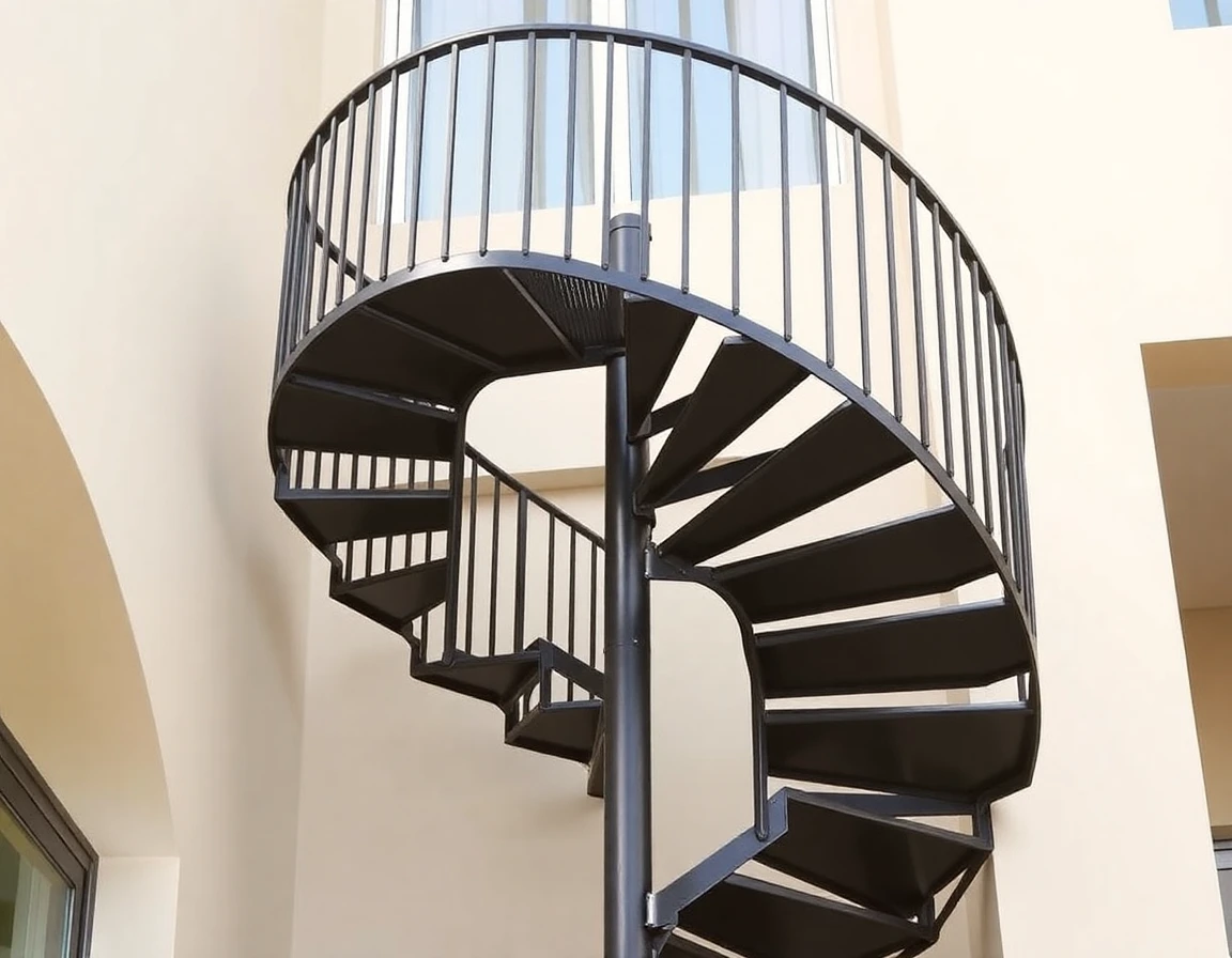 Metal Outdoor Spiral Staircase – Variant