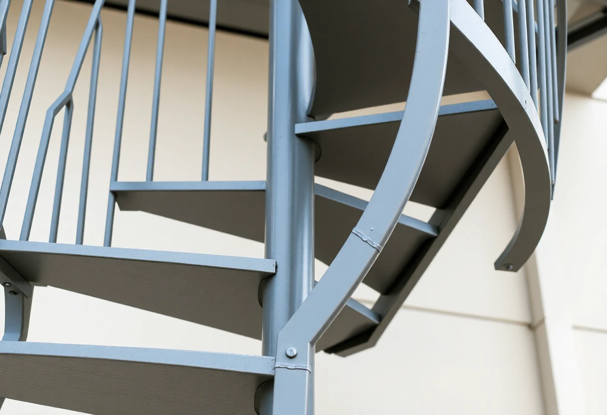 Metal Spiral Staircase Outdoor – Detail