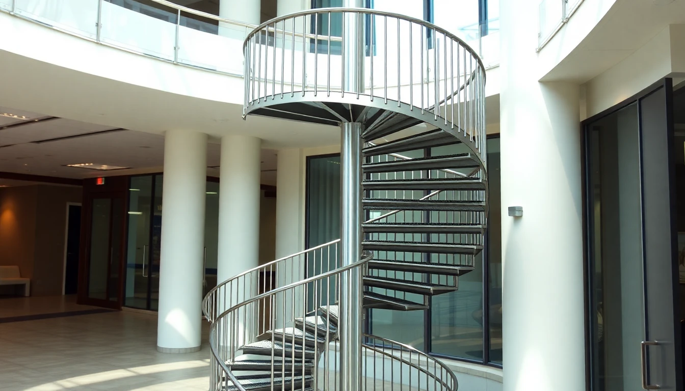 Metal Spiral Staircase Outdoor – Commercial