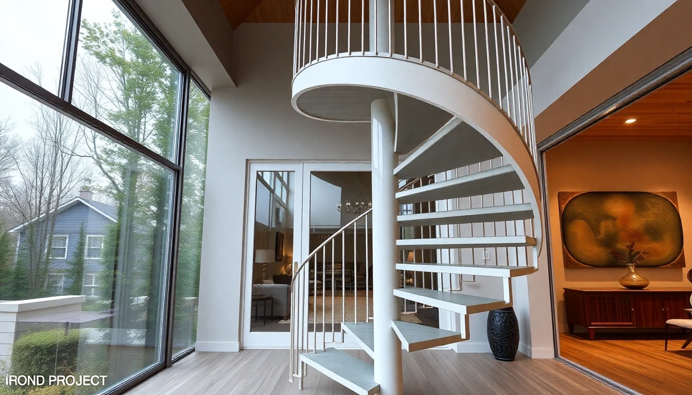 Modern Outdoor Spiral Staircase – Residential