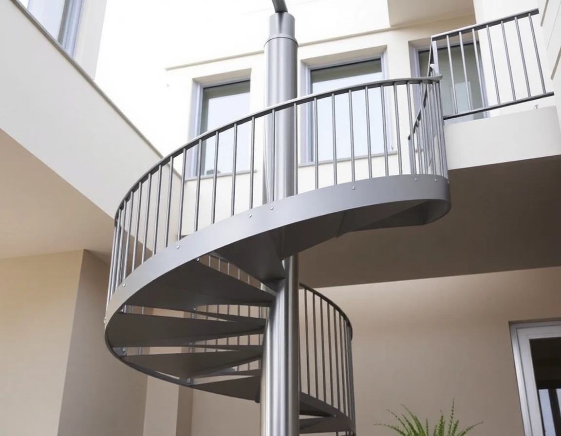 Modern Outdoor Spiral Staircase – Variant
