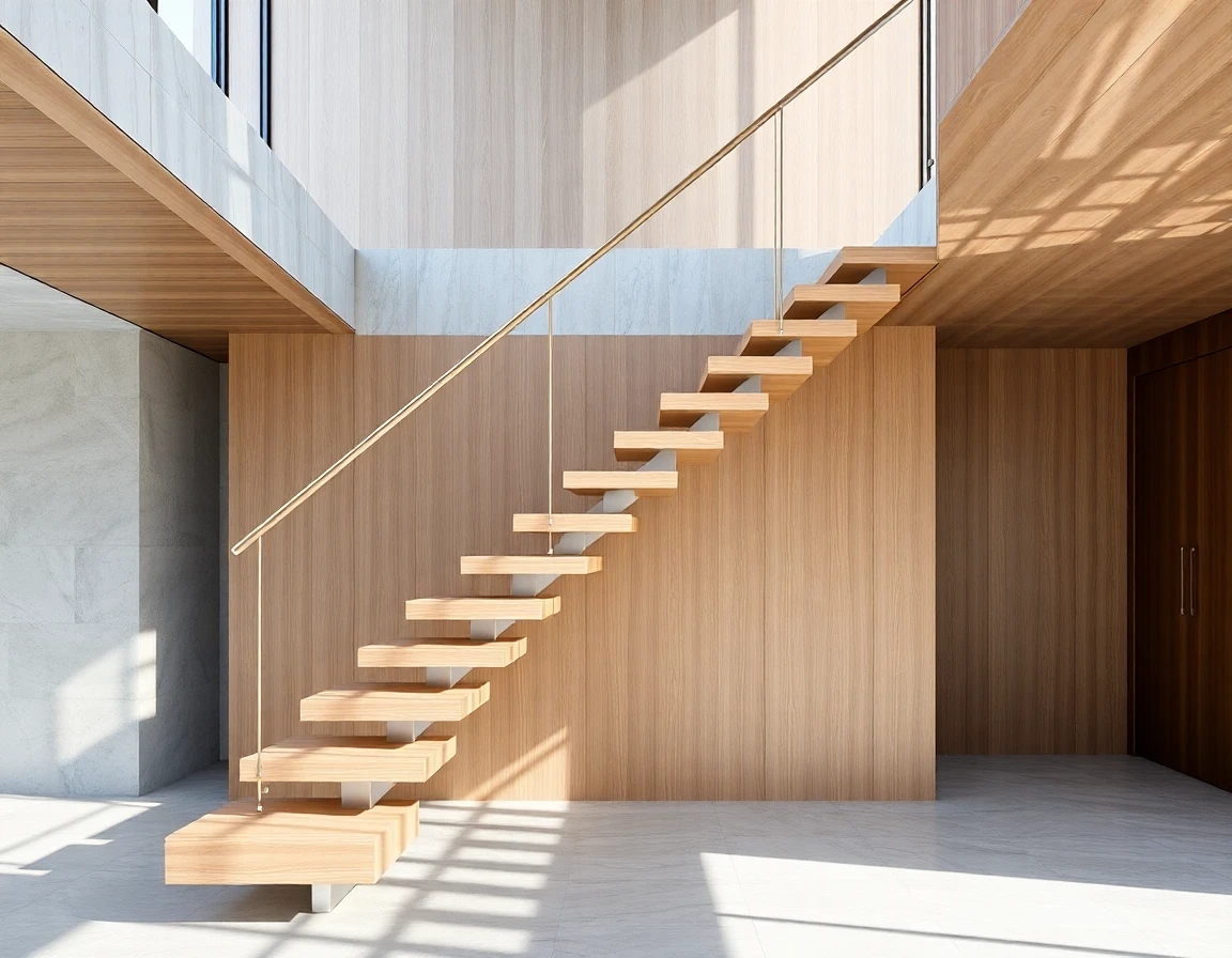 Mono Stringer Floating Stairs – Variant